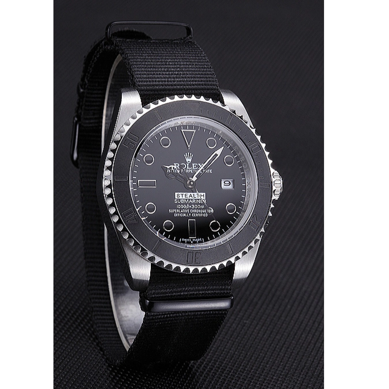 AAA replica watch Rolex Black Stealth 621988 Submariner 0614